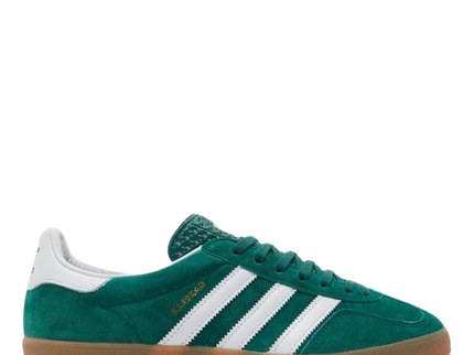adidas Gazelle Indoor Collegiate Green White IG1596 SneakerMood Side view toe pointing right