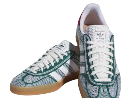 adidas Gazelle Indoor x Sean Wotherspoon Hemp Green IG1456 SneakerMood Pair front three-quarter view