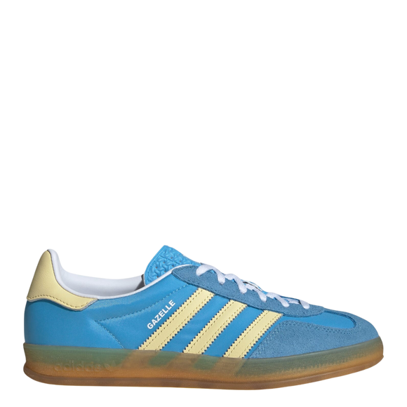adidas Originals Gazelle Indoor W Semi Blue IE2960 SneakerMood Side view toe pointing right