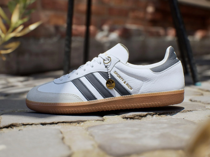 adidas Samba OG Sporty & Rich White Black HP3354 SneakerMood Lifestyle shoe view