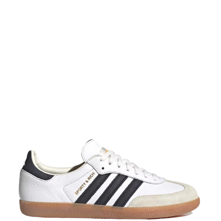 adidas Samba OG Sporty & Rich White Black HP3354 SneakerMood Side view toe pointing right