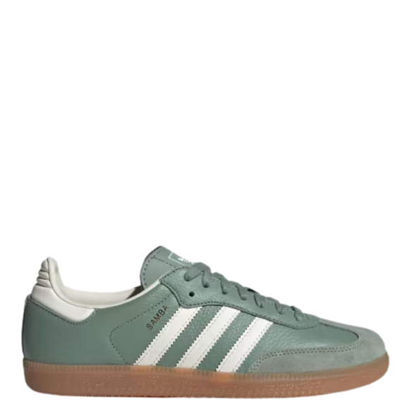 adidas Samba OG WMNS 'Silver Green' IE7011 SneakerMood Side view toe pointing right