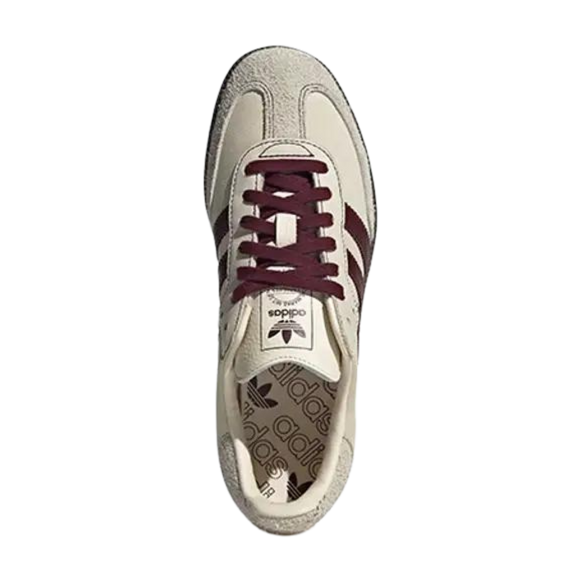 adidas Samba OG W Beige/Maroon IG1987 SneakerMood Top view
