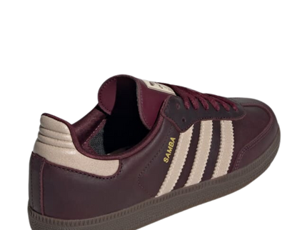 adidas Samba OG W Maroon Crystal Sand IF7004 SneakerMood Rear three-quarter view