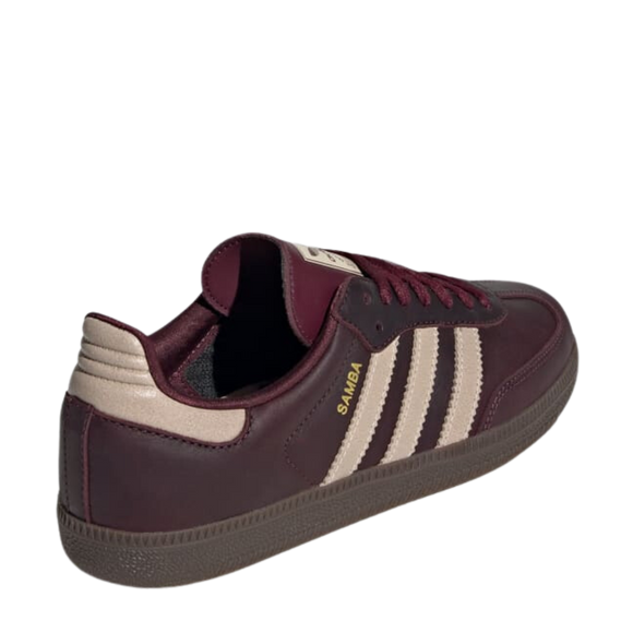 adidas Samba OG W Maroon Crystal Sand IF7004 SneakerMood Rear three-quarter view