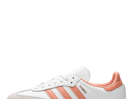 adidas Samba OG White Wonder Clay Gum IG5932 SneakerMood Side view toe pointing left