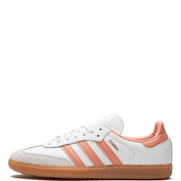adidas Samba OG White Wonder Clay Gum IG5932 SneakerMood Side view toe pointing left