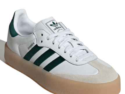 adidas Sambae White Collegiate Green Gum ID0440 SneakerMood Front three-quarter view
