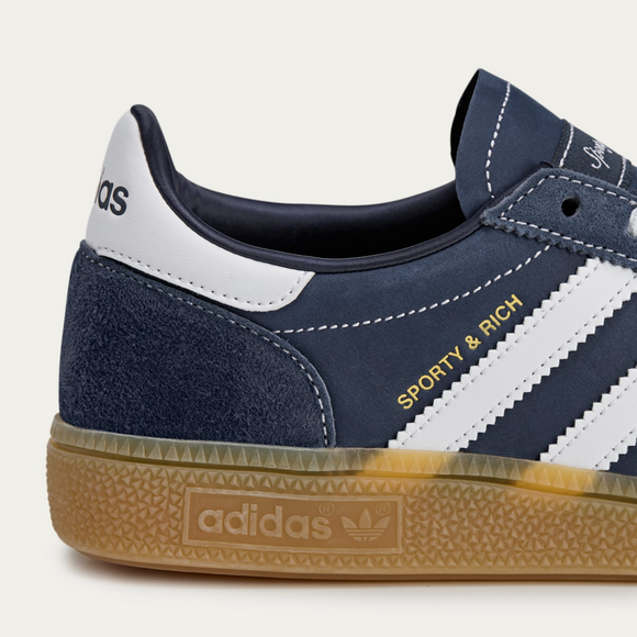 adidas x Sporty & Rich Handball Spezial 'Night Indigo' JP7066 SneakerMood Heel detail