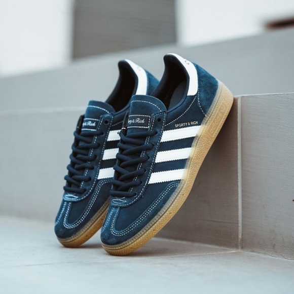 adidas x Sporty & Rich Handball Spezial 'Night Indigo' JP7066 SneakerMood Lifestyle pair view