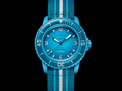 Blancpain x Swatch Scuba Fifty Fathoms Blue Lagoon – SO35L400 – SneakerMood – 06
