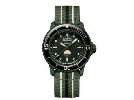 Blancpain x Swatch Scuba Fifty Fathoms Green Abyss – SO35G100 – SneakerMood – 01