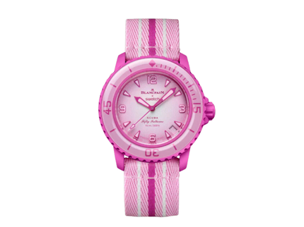 Blancpain x Swatch Scuba Fifty Fathoms Pink Ocean – SO35P400 – SneakerMood – 01