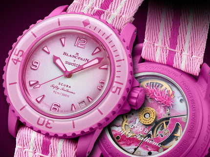 Blancpain x Swatch Scuba Fifty Fathoms Pink Ocean – SO35P400 – SneakerMood – 03