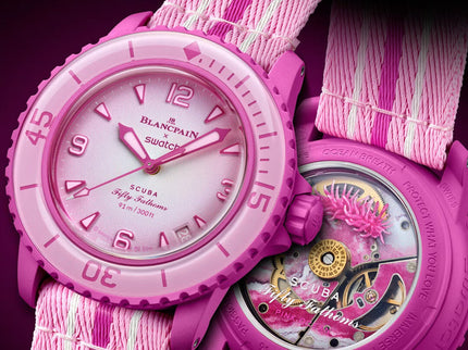 Blancpain x Swatch Scuba Fifty Fathoms Pink Ocean – SO35P400 – SneakerMood – 04