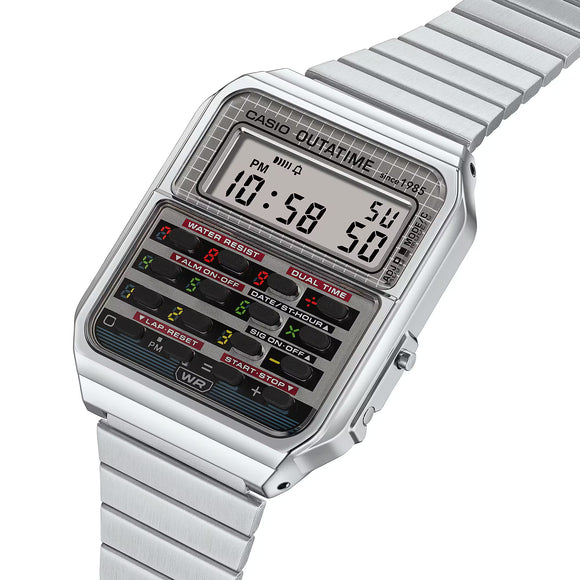 CASIO CA-500 Calculator Watch "Silver" Back To The Future – CA-500WEBF-1A – SneakerMood – 04