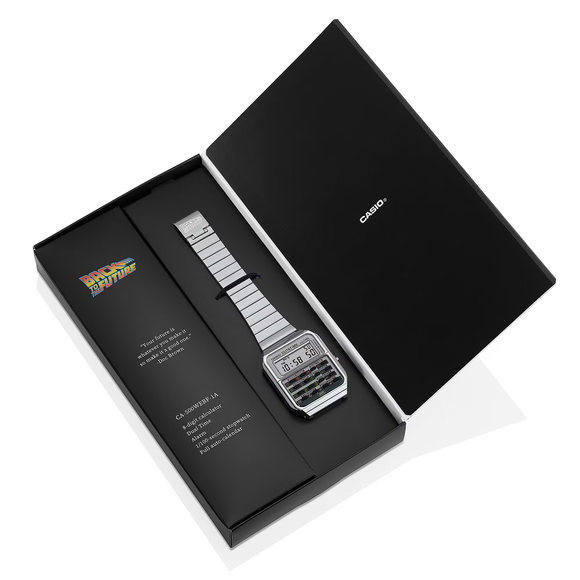 CASIO CA-500 Calculator Watch "Silver" Back To The Future – CA-500WEBF-1A – SneakerMood – 07