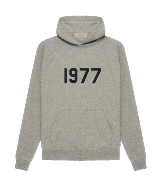 Essentials 1977 Dark Oatmeal Hoodie Front SneakerMood