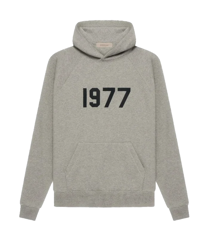 Essentials 1977 Dark Oatmeal Hoodie Front SneakerMood