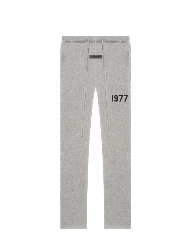 Essentials  1977 Dark Oatmeal Relaxed Sweatpant Front SneakerMood