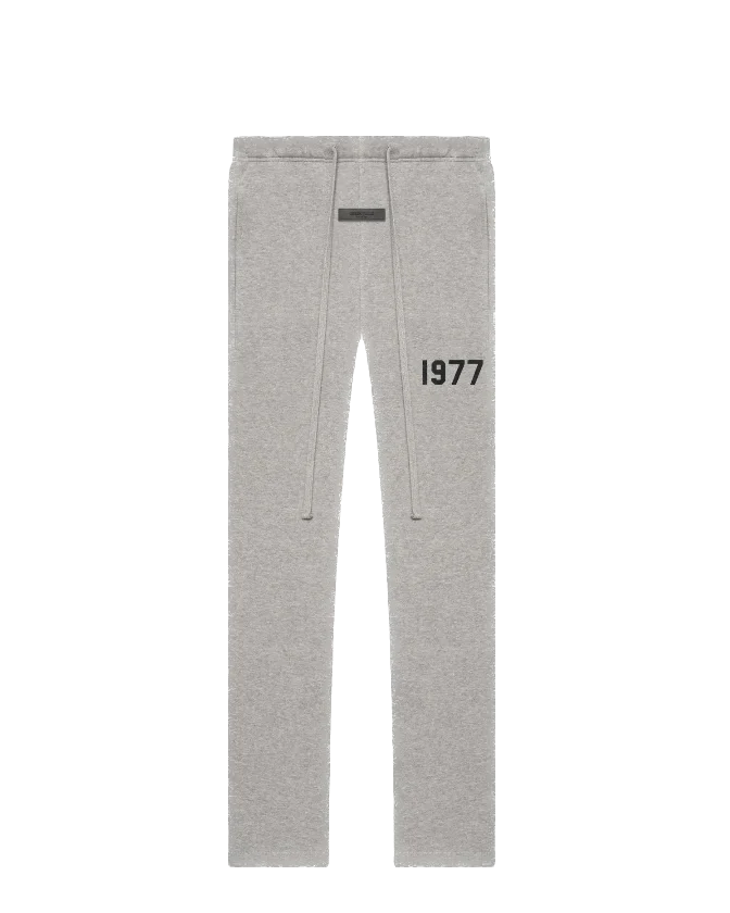 Essentials  1977 Dark Oatmeal Relaxed Sweatpant Front SneakerMood