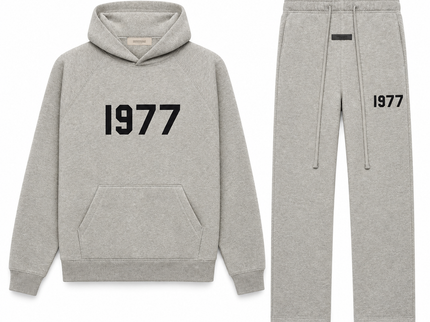 Essentials 1977 Dark Oatmeal Relaxed Winter Set Complete Outfit SneakerMood