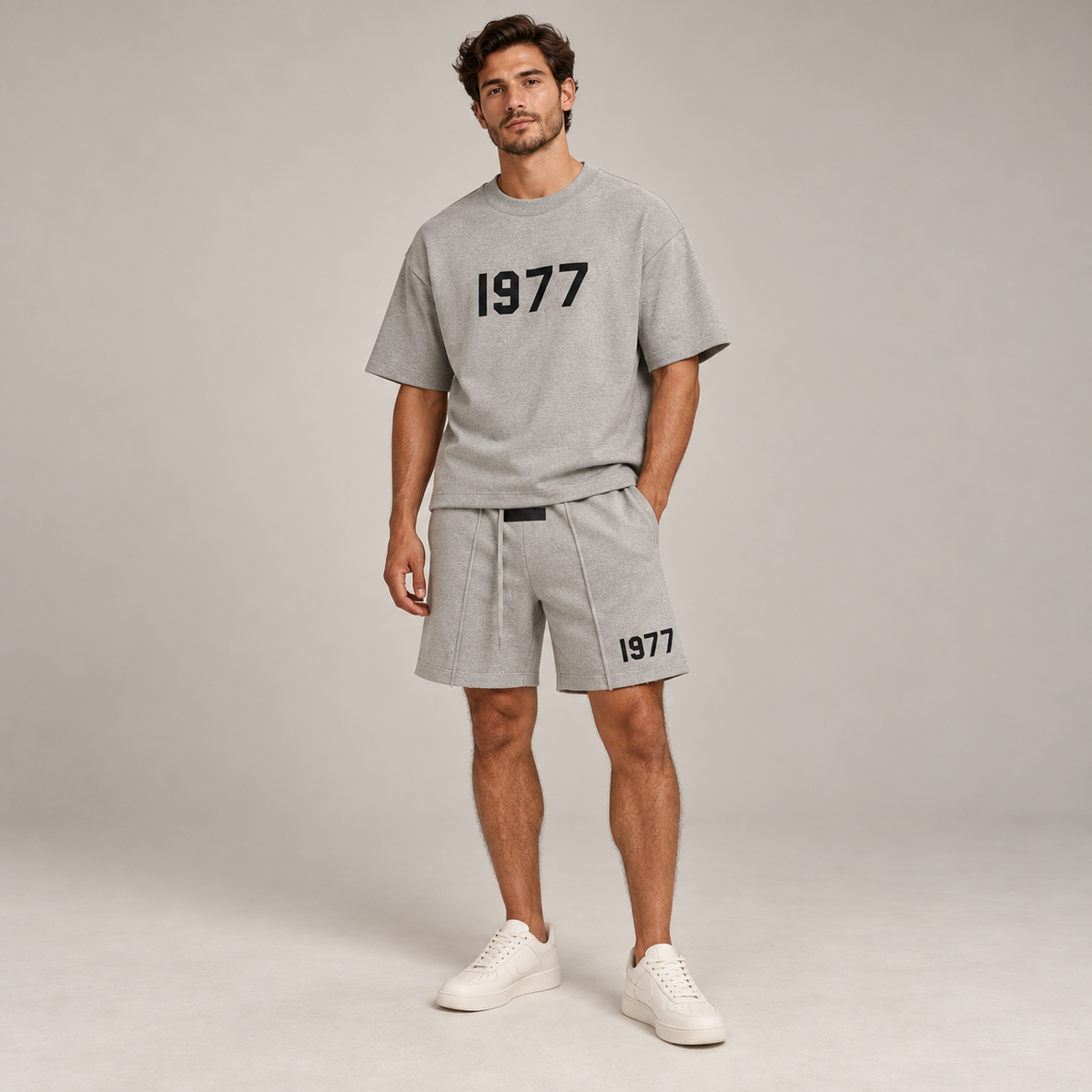 Essentials 1977 Dark Oatmeal Summer Set Studio Model SneakerMood