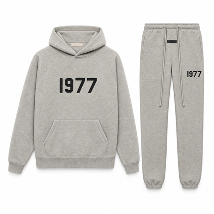 Essentials 1977 Dark Oatmeal Winter Set Complete Outfit SneakerMood