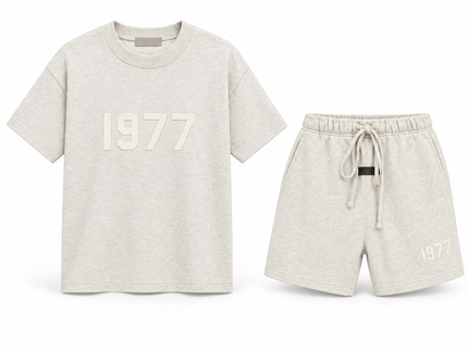 Essentials 1977 Light Oatmeal Summer Set Complete Outfit SneakerMood