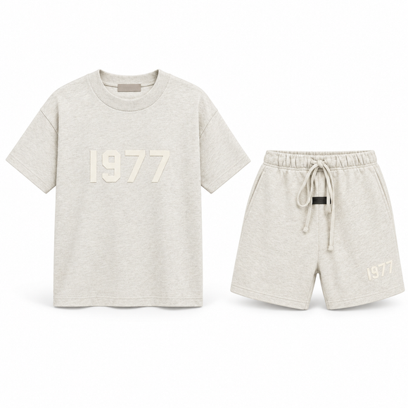 Essentials 1977 Light Oatmeal Summer Set Complete Outfit SneakerMood