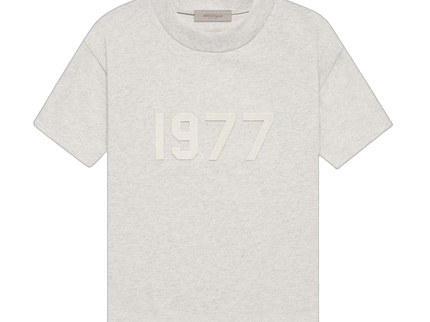Essentials 1977 Light Oatmeal T-shirt Front SneakerMood