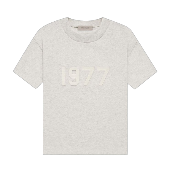 Essentials 1977 Light Oatmeal T-shirt Front SneakerMood