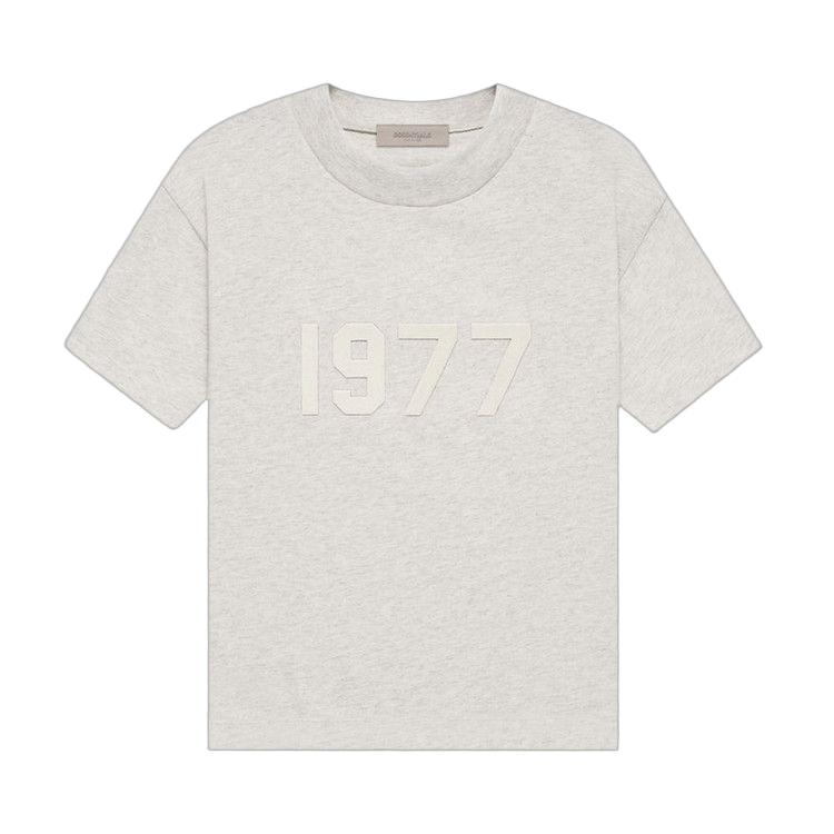Essentials 1977 Light Oatmeal T-shirt Front SneakerMood