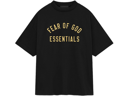 Essentials Black Gold Jersey T-shirt Front SneakerMood