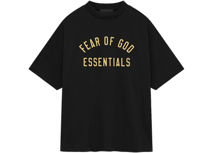 Essentials Black Gold Jersey T-shirt Front SneakerMood