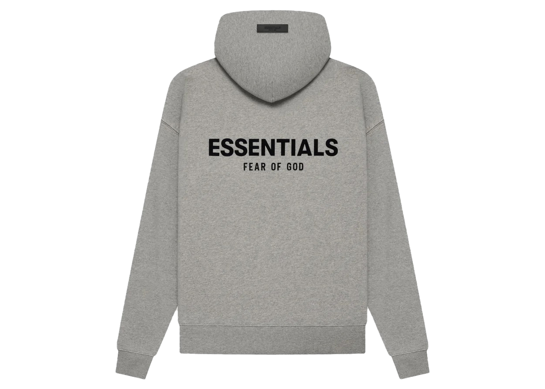 Essentials Dark Oatmeal Hoodie Back SneakerMood
