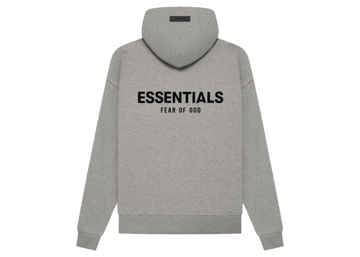 Essentials Dark Oatmeal Hoodie Back SneakerMood