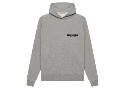 Essentials Dark Oatmeal Hoodie Front SneakerMood
