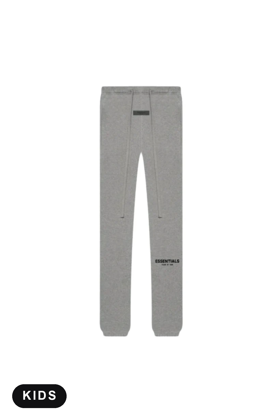 Essentials Dark Oatmeal Jogging Enfant – vue de face – SneakerMood
