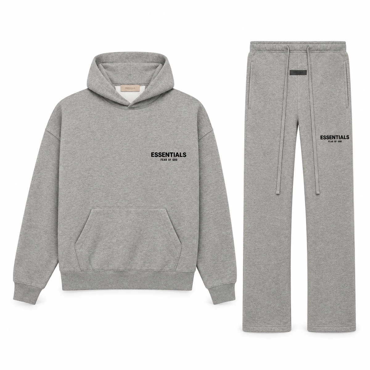 Essentials Dark Oatmeal Relaxed Winter Set Complete Outfit SneakerMood