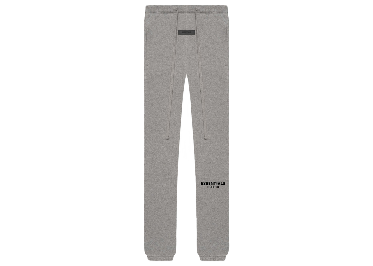 Essentials Dark Oatmeal Sweatpant Front SneakerMood