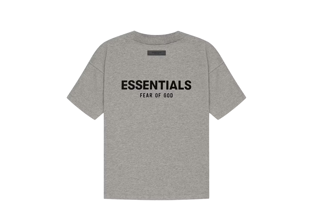 Essentials Dark Oatmeal T-shirt Front SneakerMood
