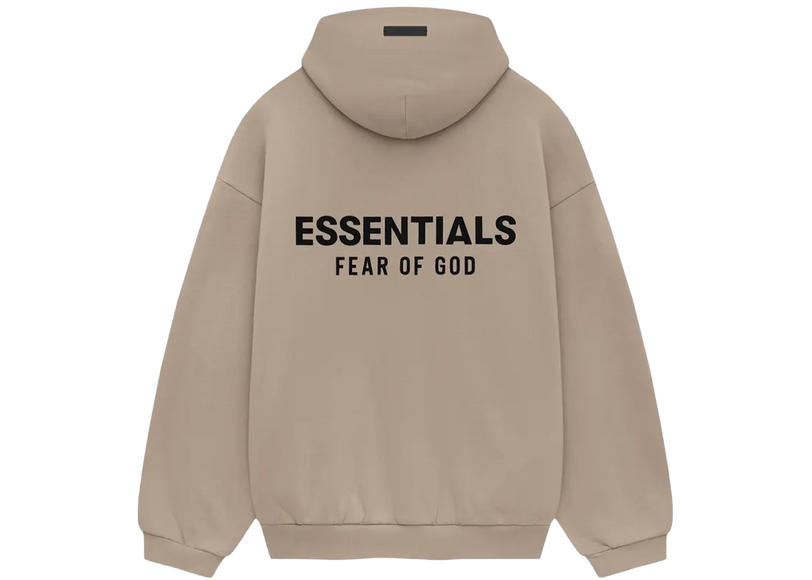 Essentials Desert Sand Fleece Hoodie Back SneakerMood