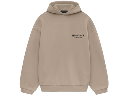 Essentials Desert Sand Fleece Hoodie Front SneakerMood