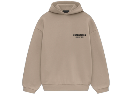 Essentials Desert Sand Fleece Hoodie Front SneakerMood