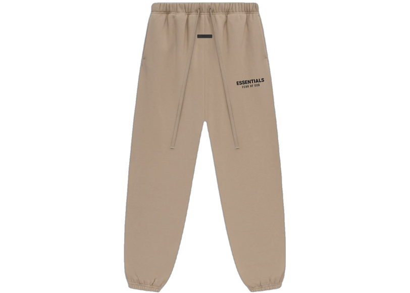 Essentials Desert Sand Fleece Sweatpant Front SneakerMood