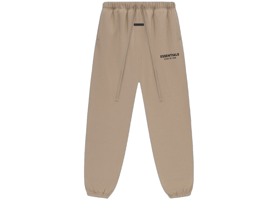 Essentials Desert Sand Fleece Sweatpant Front SneakerMood
