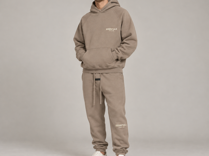 Essentials Desert Taupe Winter Set Studio Model SneakerMood
