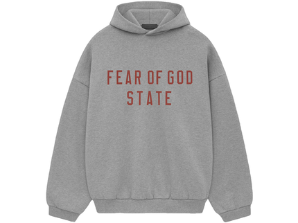 Essentials Fleece Dark Heather Hoodie Front SneakerMood