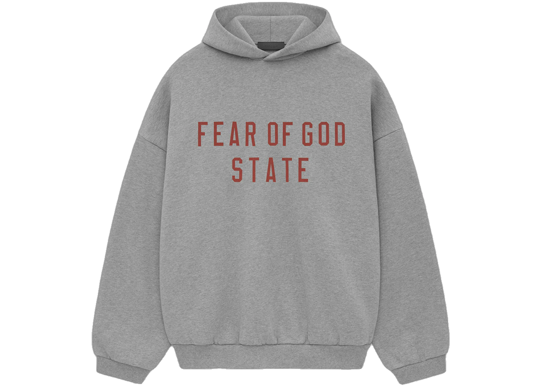 Essentials Fleece Dark Heather Hoodie Front SneakerMood